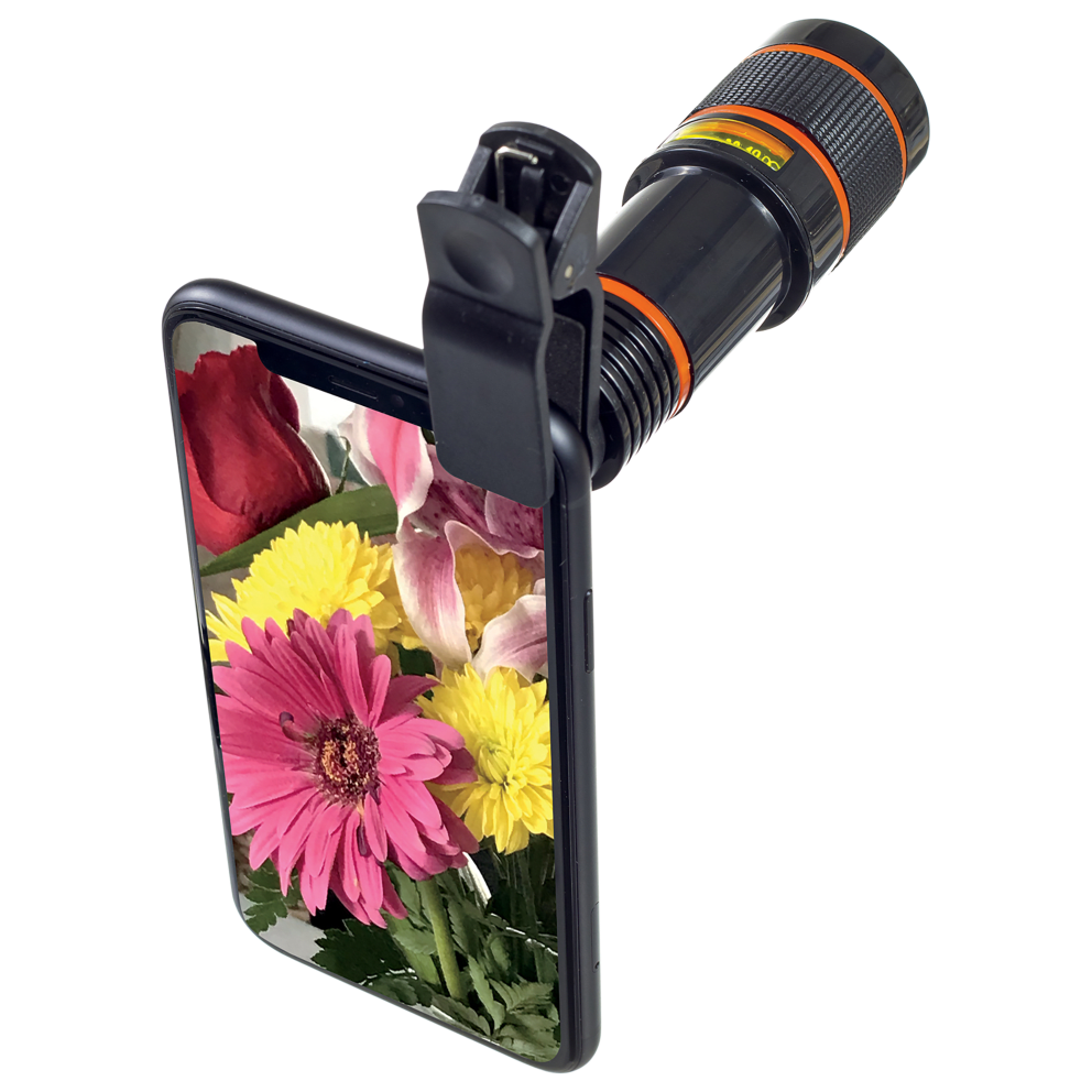 Works with most phones.