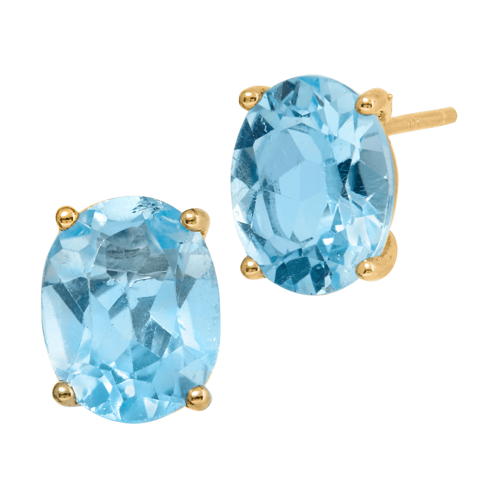 Blue Topaz - 18k Gold Plated