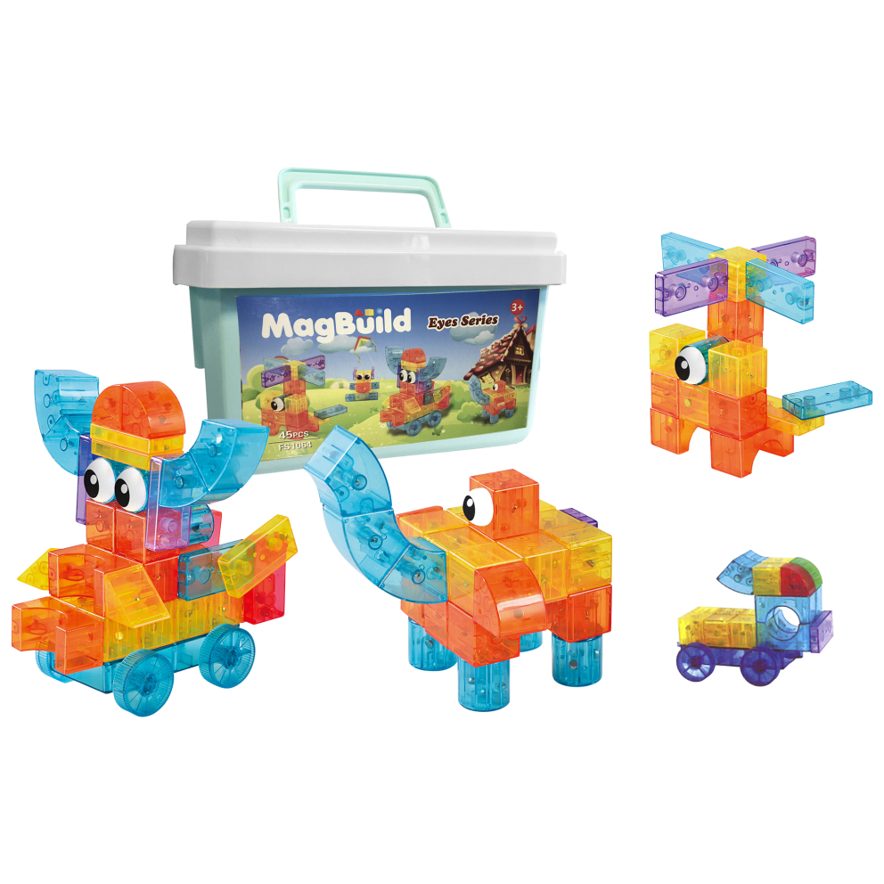 Blocks Set(45-Piece w/Eyes)