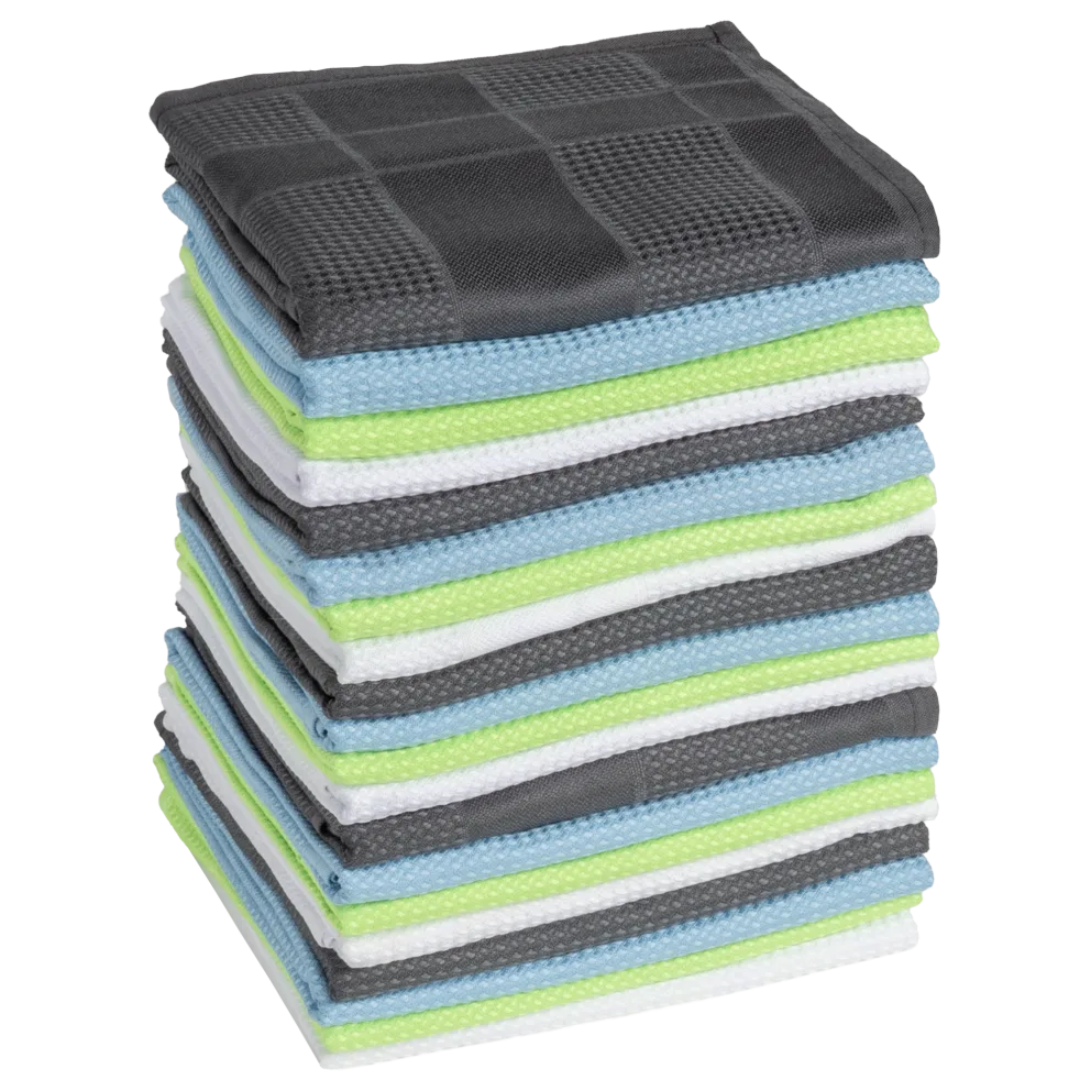 20-Pack Beauty Threadz Ultra Absorbent Waffle Weave Microfiber Cleaning Towels