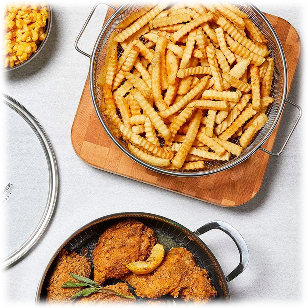 Stainless Steel Steaming & Crisping Basket