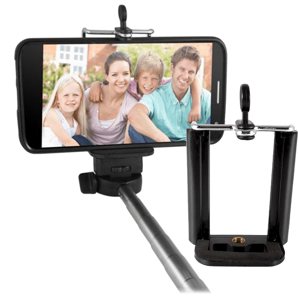 Smart Phone Mount: Works with the included mini tripod or selfie stick and other 1/4th inch mounts