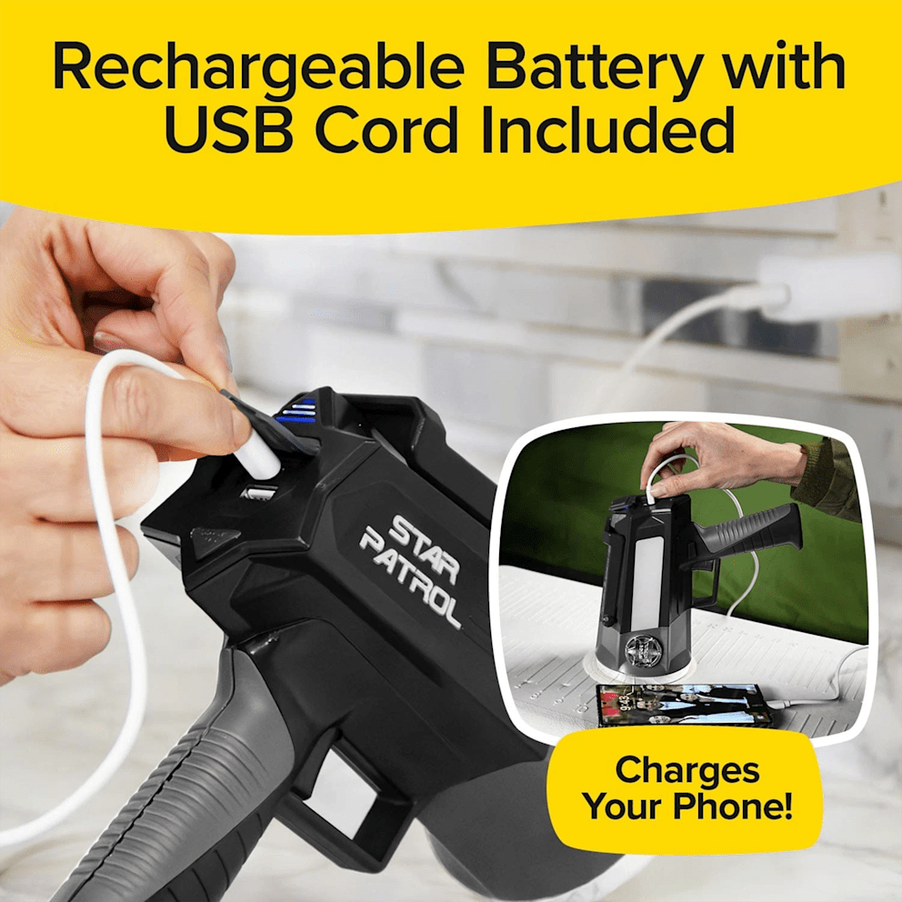 Built-in power bank lets you recharge your phone when you need it most.