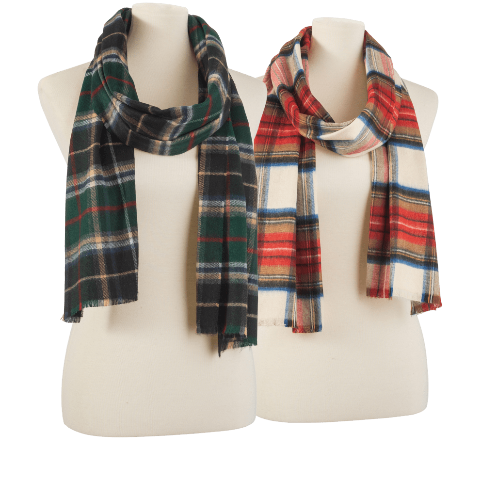 Green Plaid or Red/Ivory Plaid
