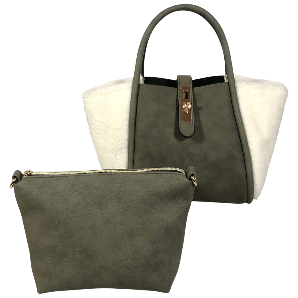 Khaki on White