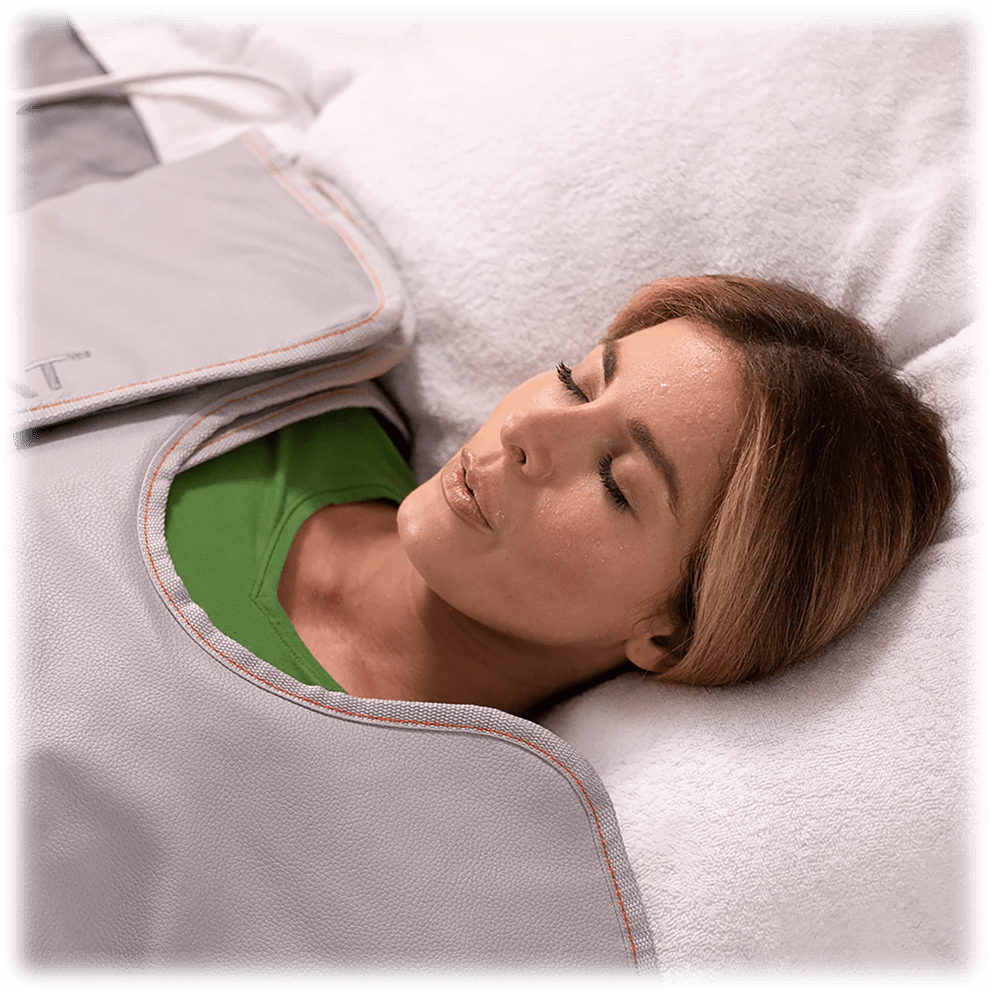 Provides deep, penetrating heat to soothe sore muscles, reduce tension, & promote relaxation