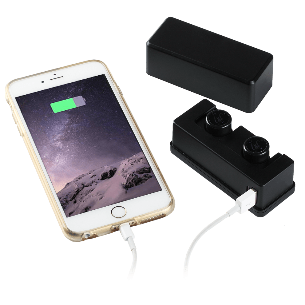 Carrying case can also charge your phone