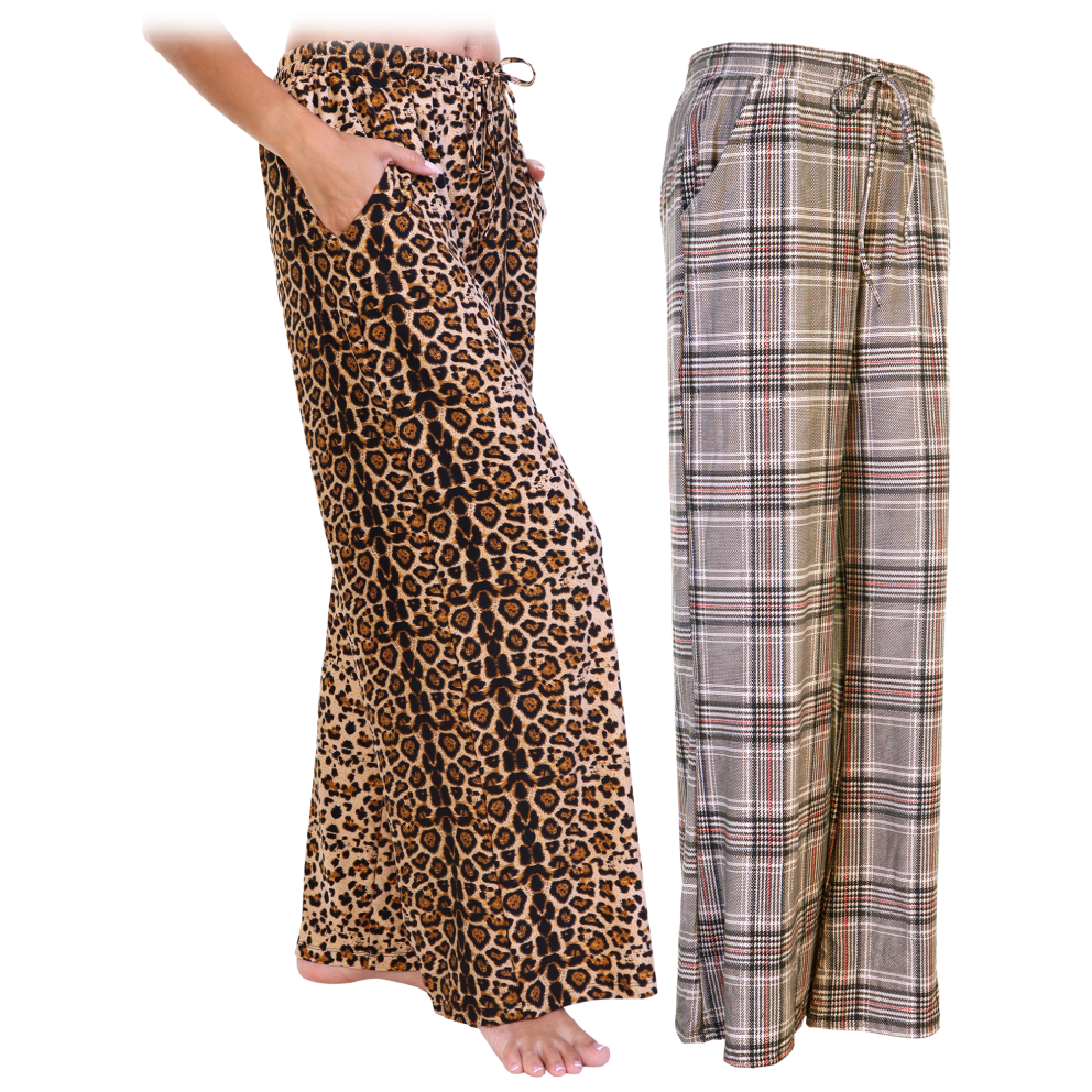 Leopard & Beige Checker