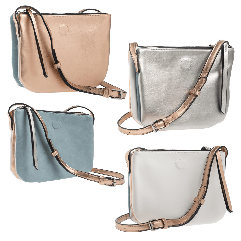 Rose Gold, Silver, Blue & White