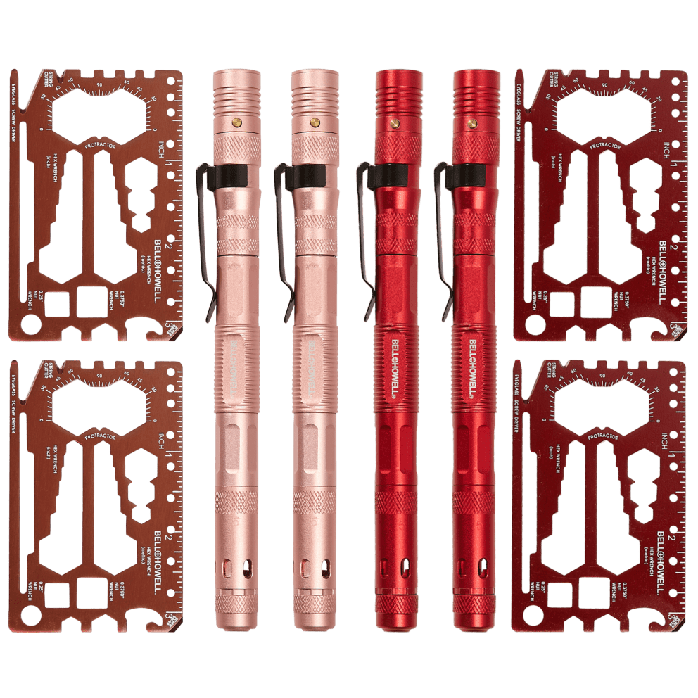 2 Rose Gold + 2 Red