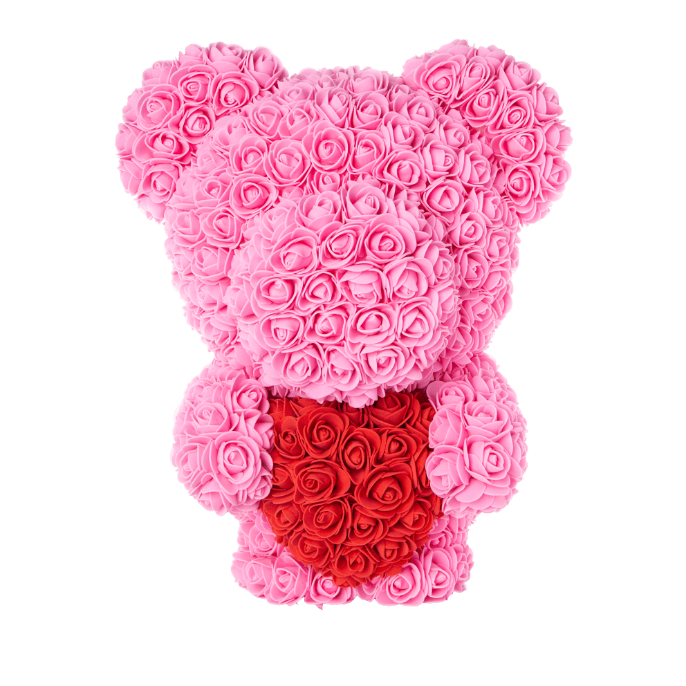 Pink w/ Red Heart