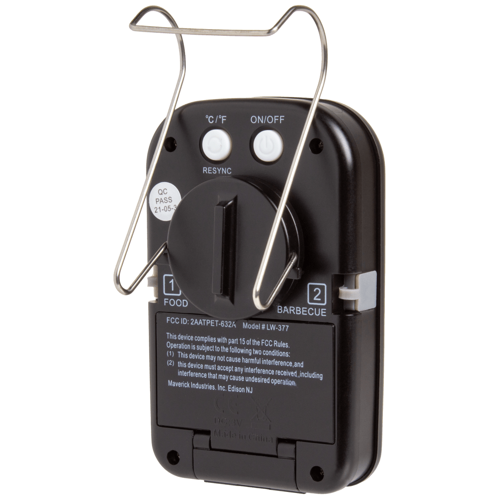 Hang the transmitter off your grill lid handle