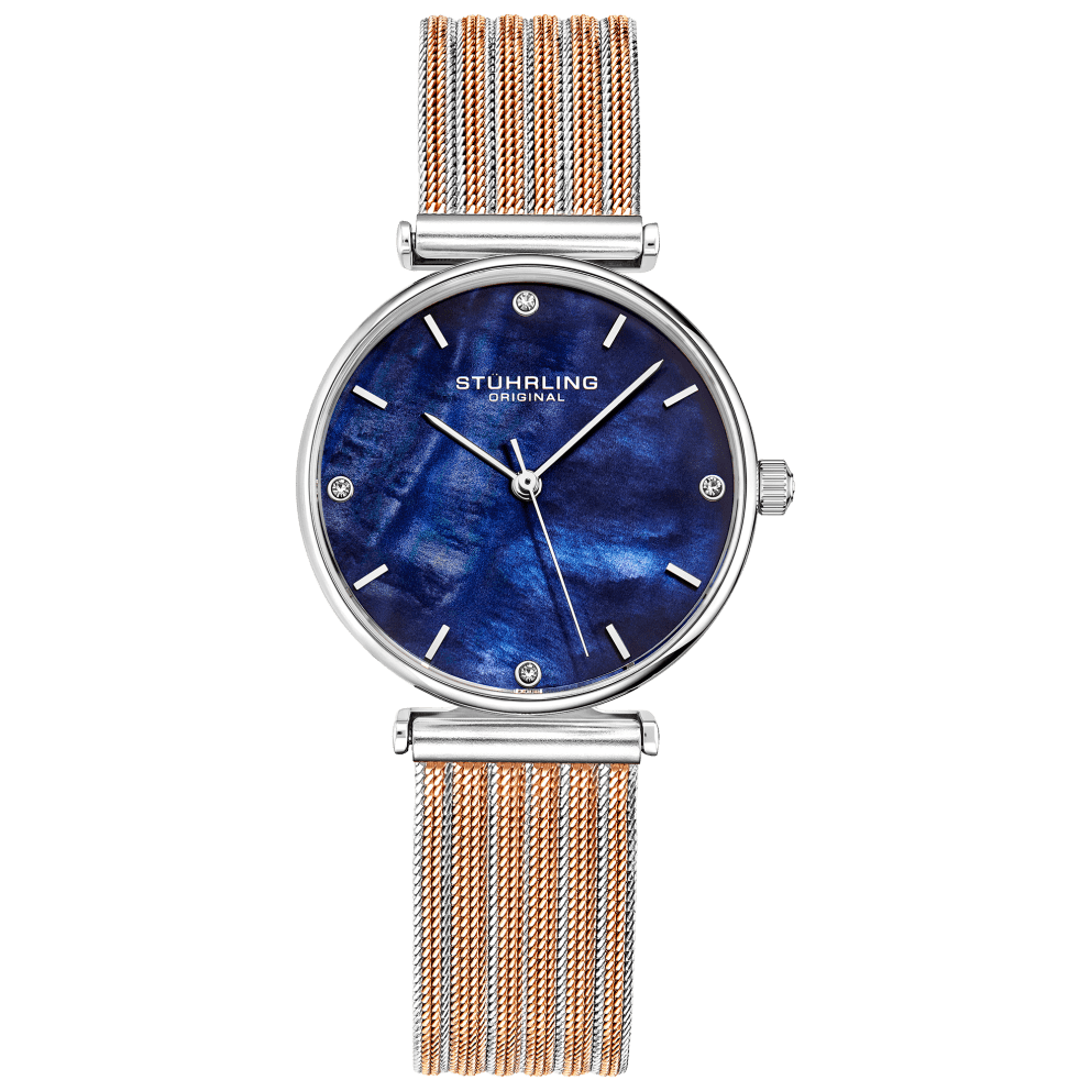 Rose Gold/Blue