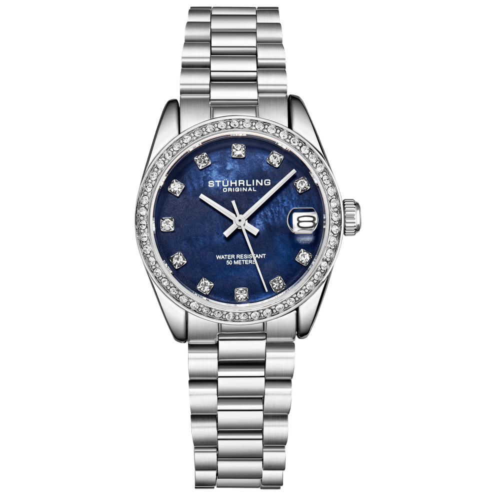 Silver/Blue