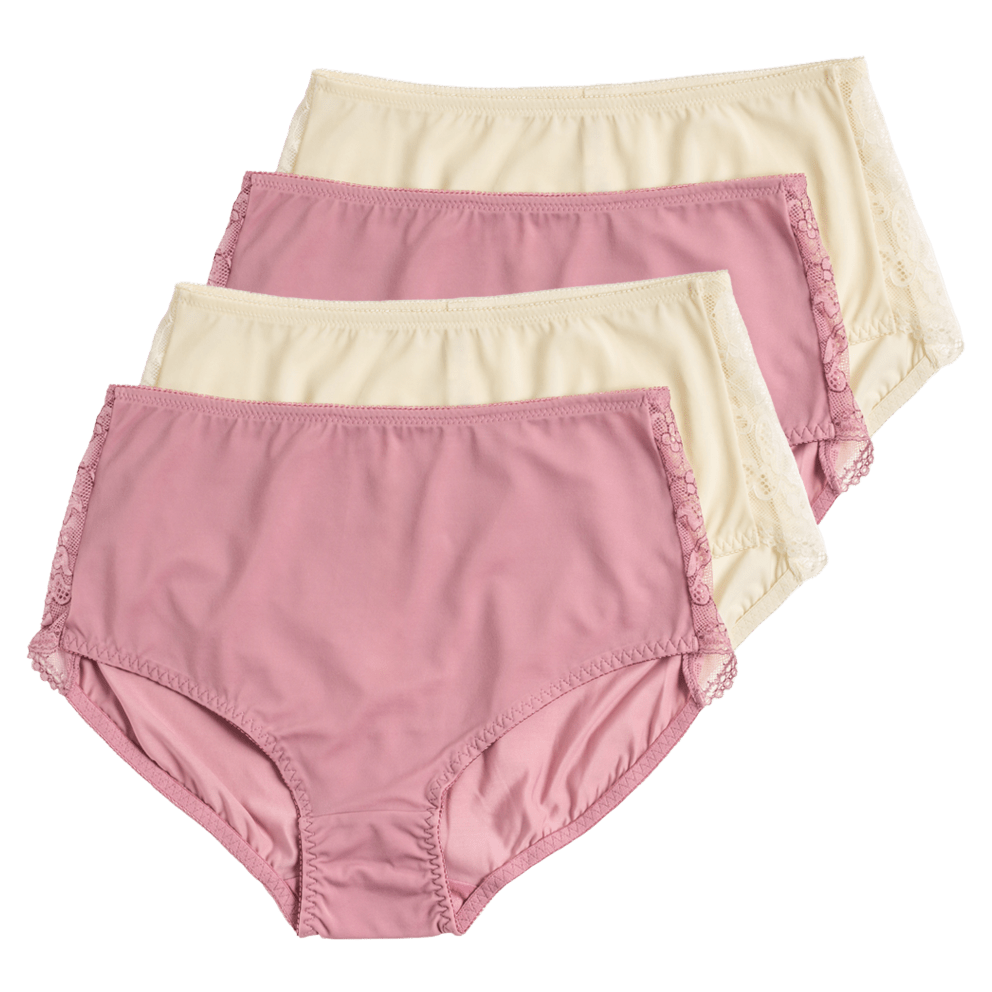 Mauve/Dark Mauve Crossdye/Solid Cream