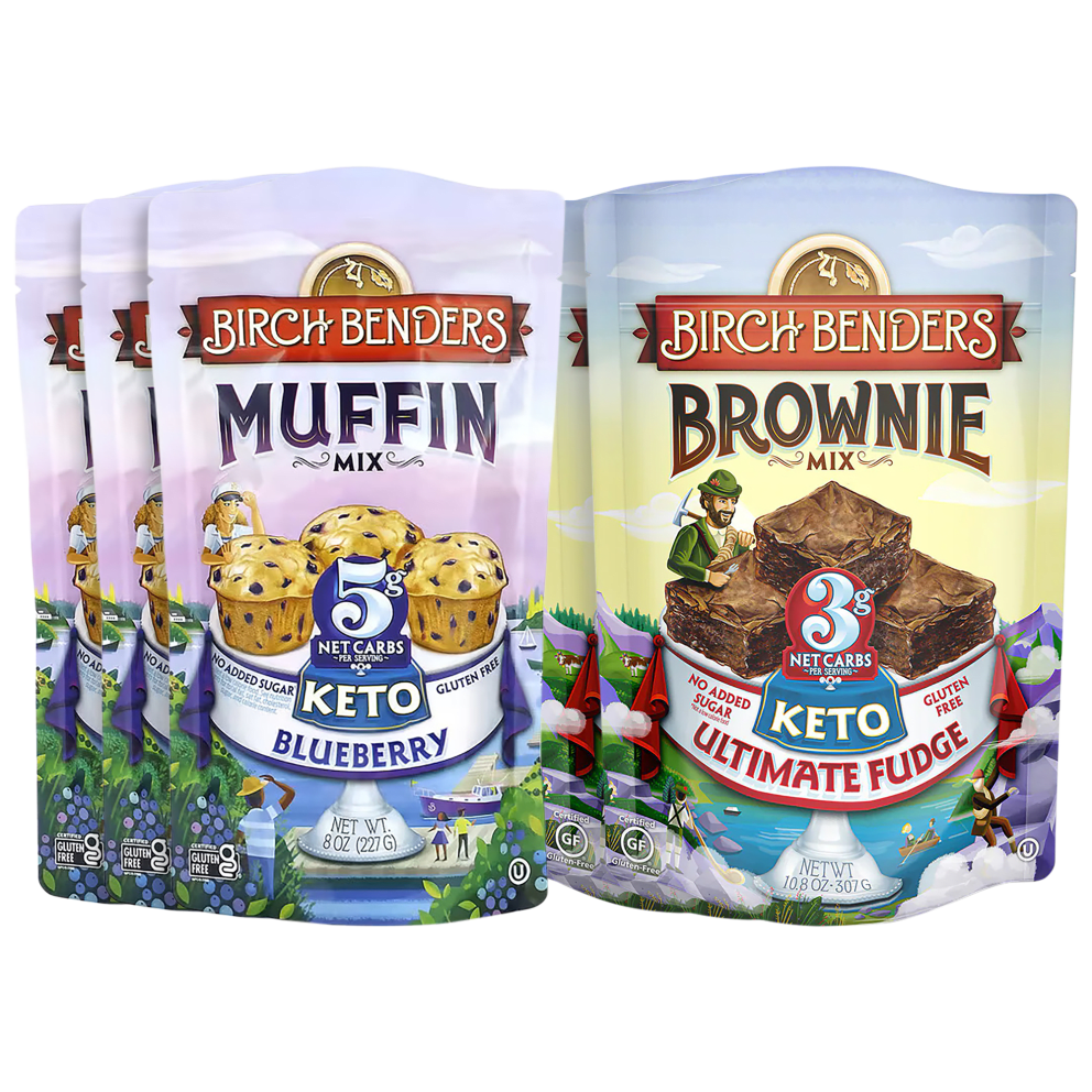 3x Blueberry Muffin & 3x Fudge Brownie Mix