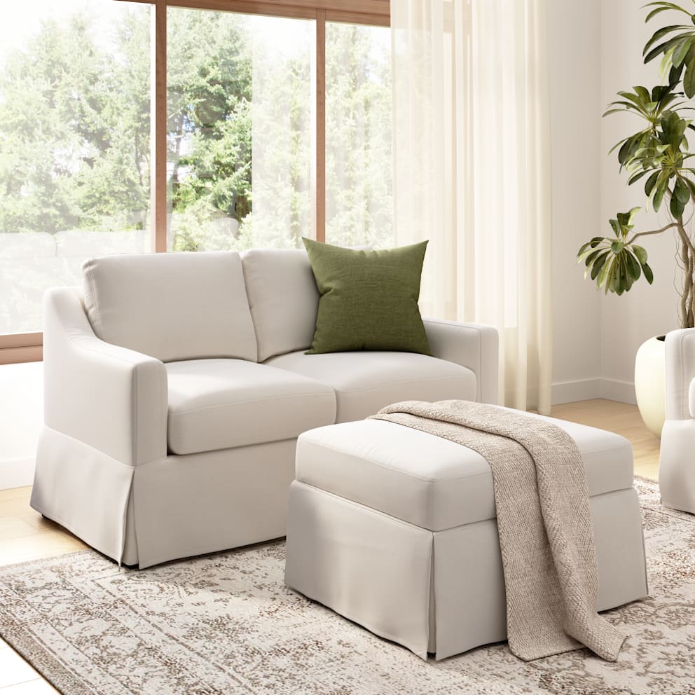 Ivory Basketweave Fabric