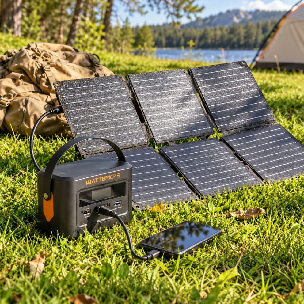 Foldable Solar Panel Makes It Easy to Recharge the Power Station Outdoors