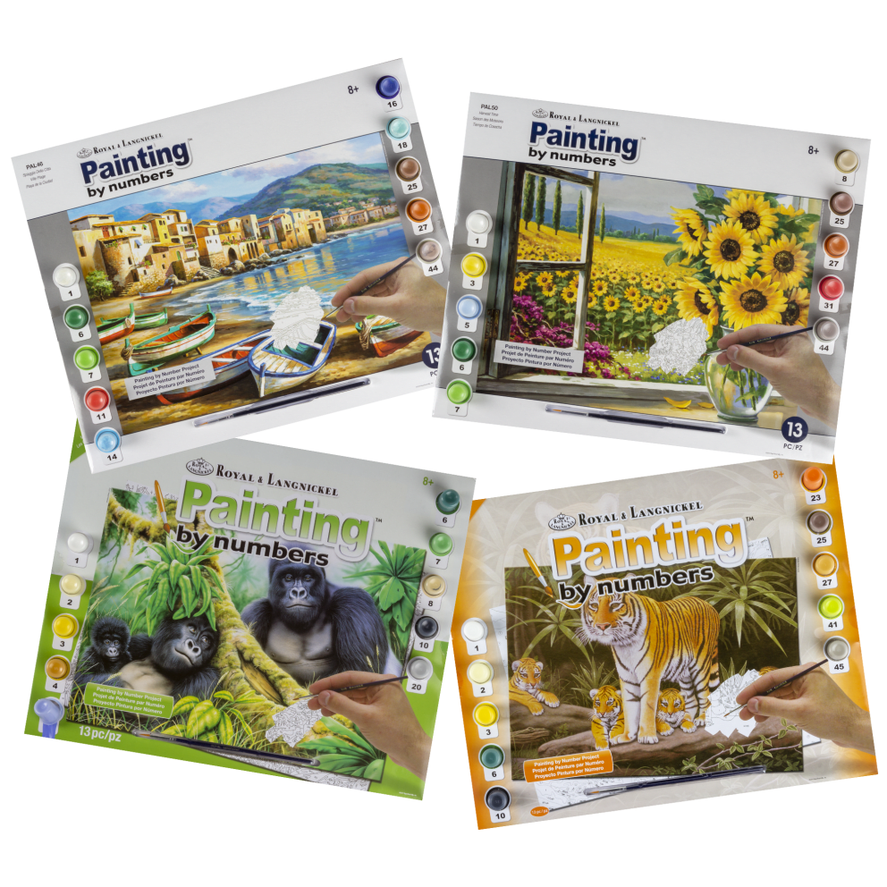 Bundle 3 - Mountain Gorillas, Tigers, Sunflowers, Spiaggia Della Citta