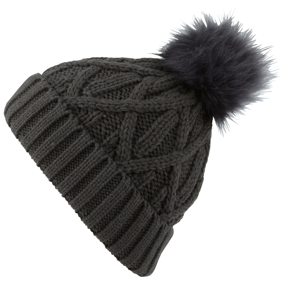 With Poms in Charcoal