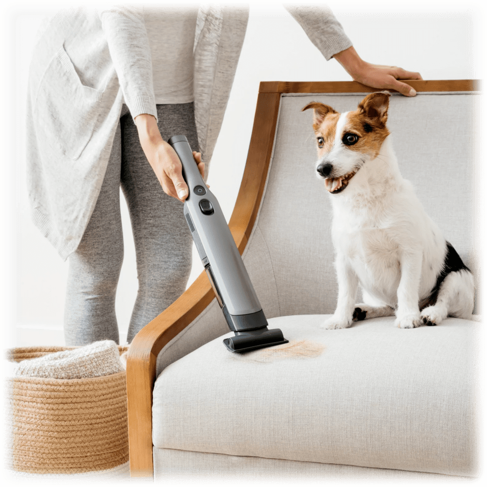 Use the Multi-Surface Pet Tool for upholstery, carpets, and pet hair