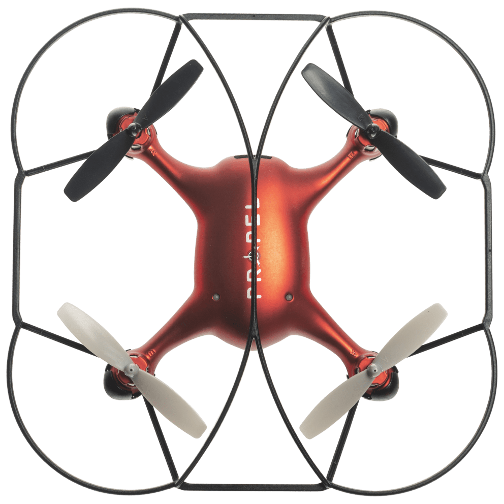 Red - Top Down View Featuring Propeller and Drone Guard