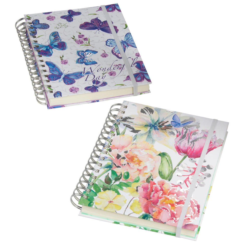 Watercolor Floral & "Wonderful Day" Butterflies