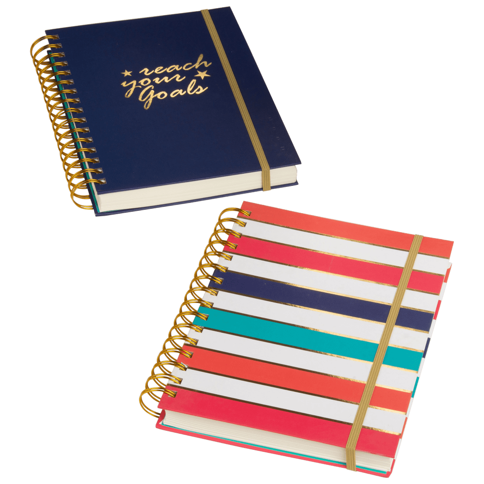 "Reach Your Goals" and Stripes