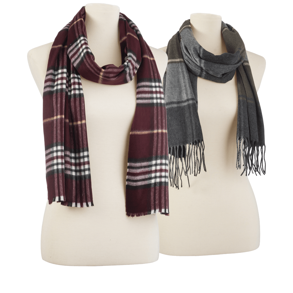 Burgundy/White Plaid or Olive