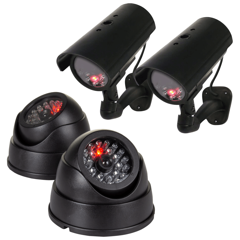 4-Pack: Indoor/Outdoor Bullet/Dome Camera