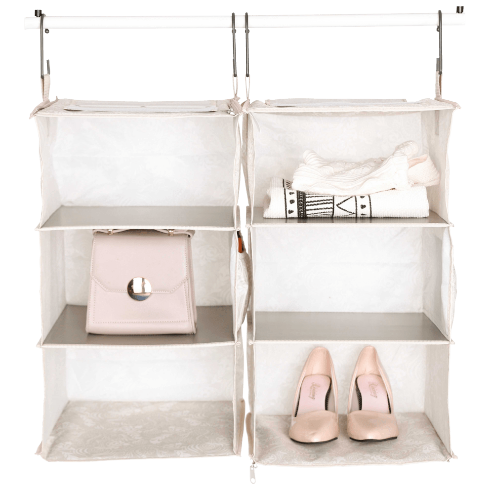 2 Attachable Organizers - Grey Paisley