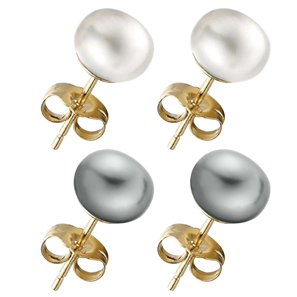 Silver/Gray on Yellow Gold + White on Yellow Gold