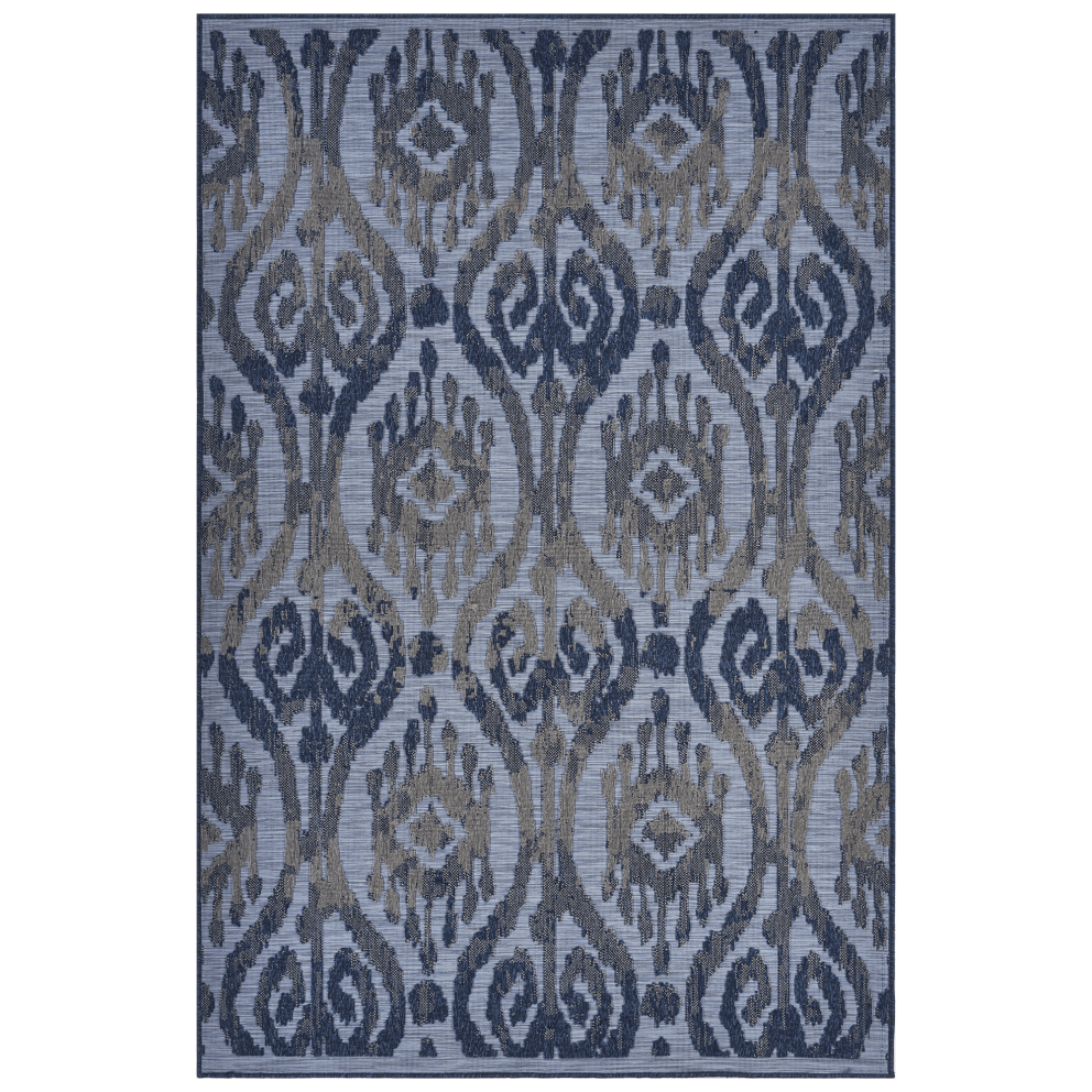 Modern Multicolored Ikat