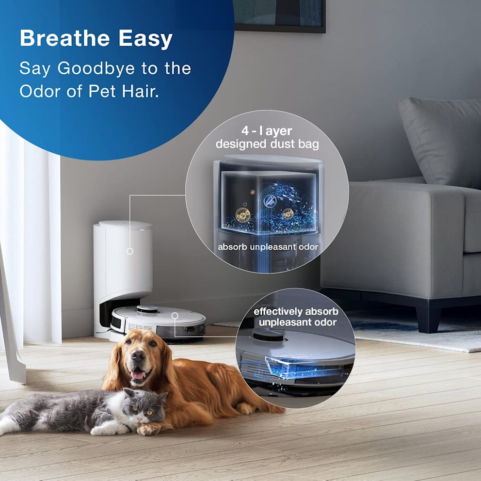 Dust bag helps trap pet odors