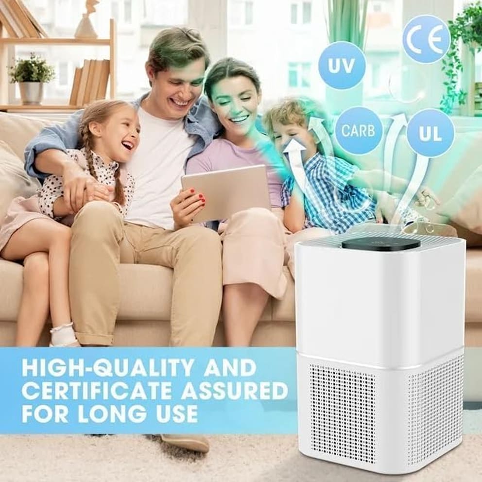 Helps reduce airborne dust, pet dander, and odors