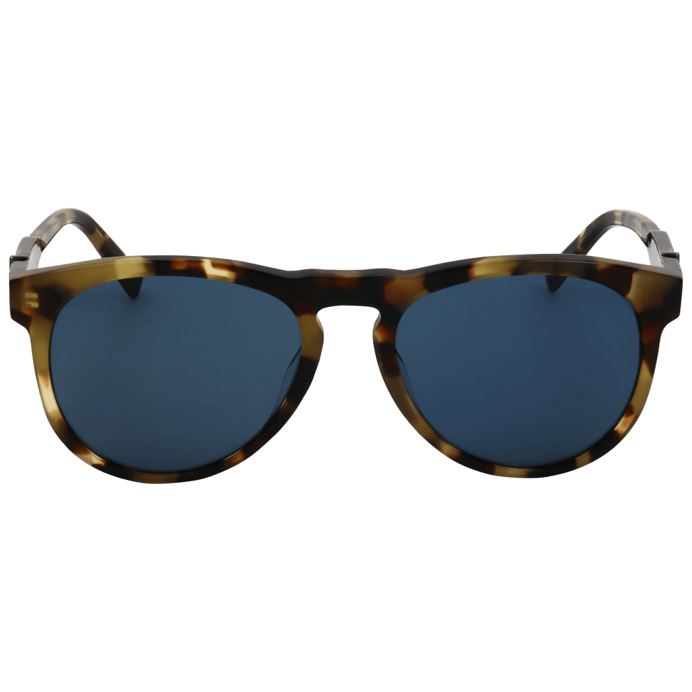 Blonde Tortoise Frame/Blue Lens