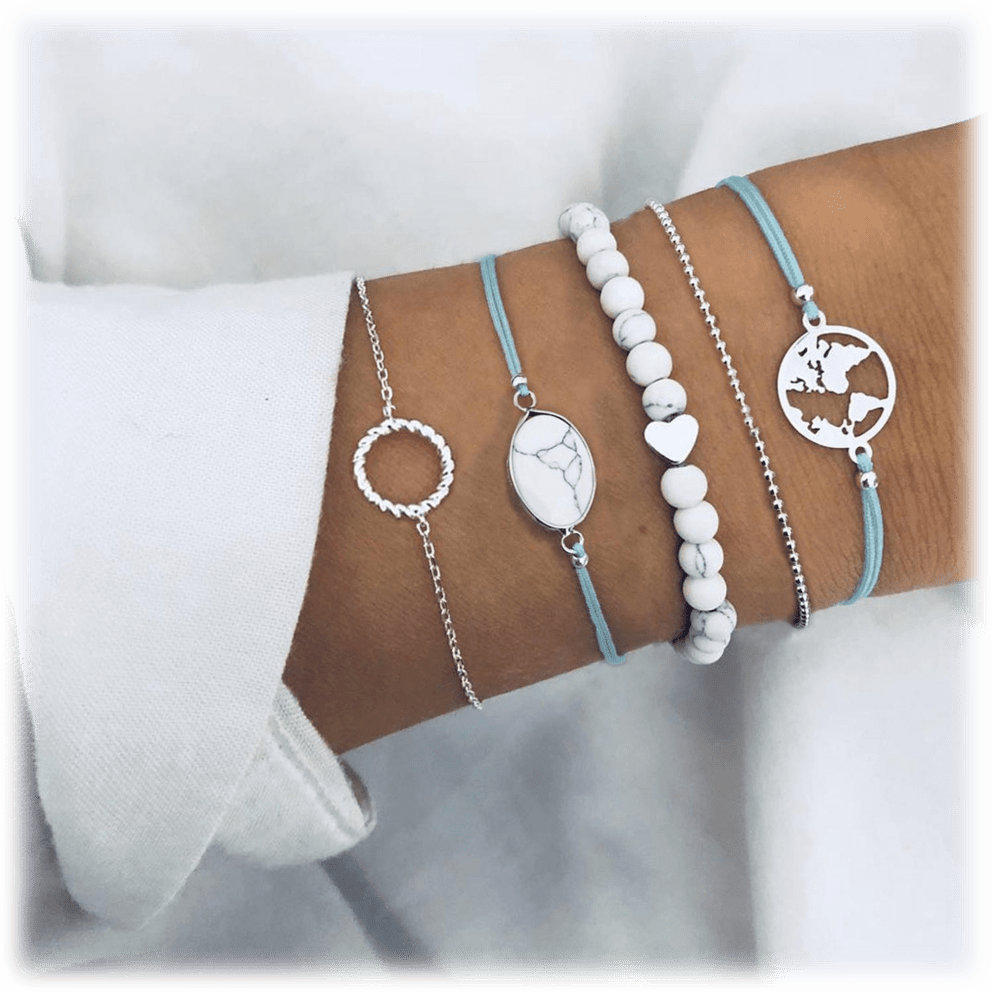 Set: White Chakra & World Map