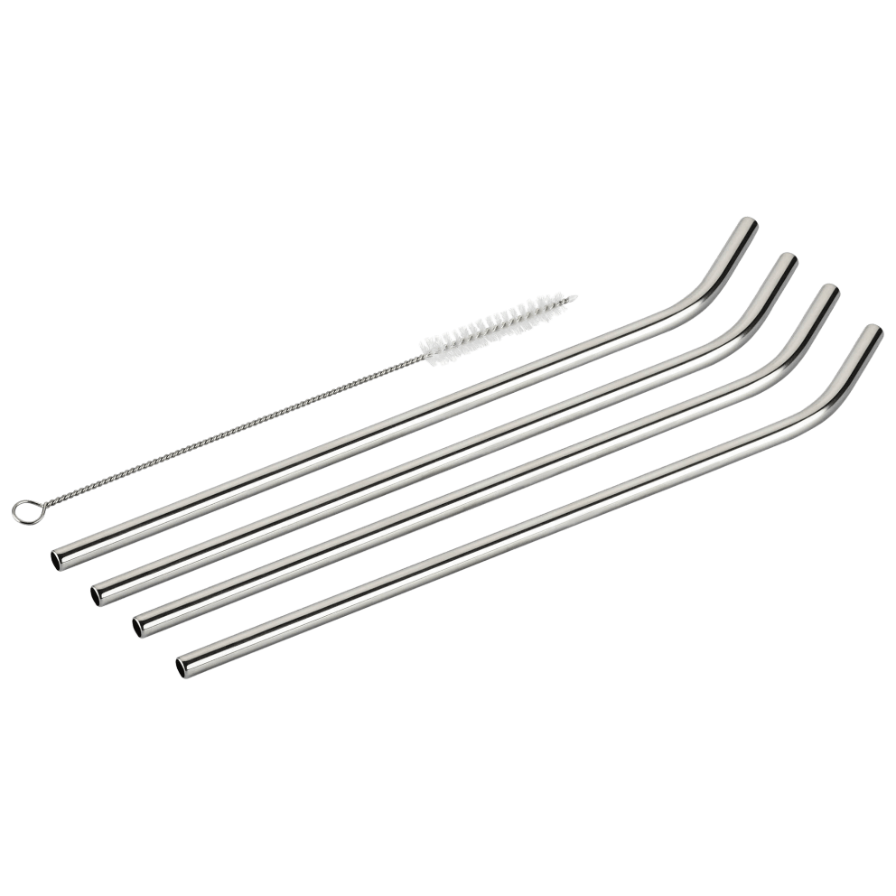Cuisinart Stainless Steel 4-piece Bent Straw Set