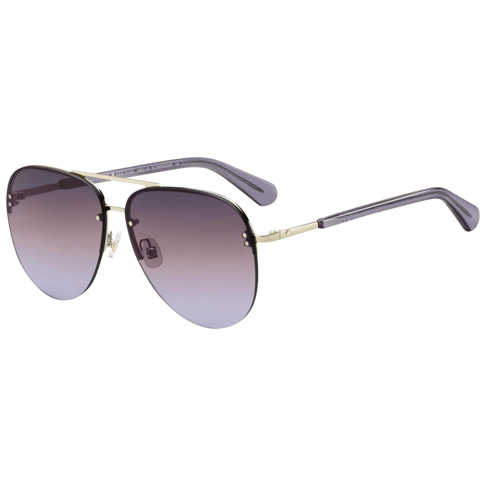 Silver Frames & Brown Violet Gradient Lenses