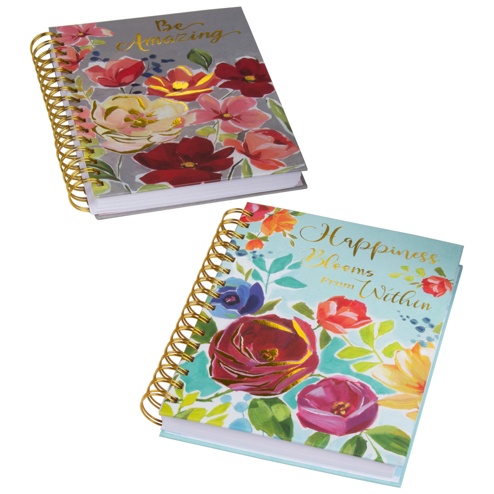 Floral "Be Amazing" and "Happiness"
