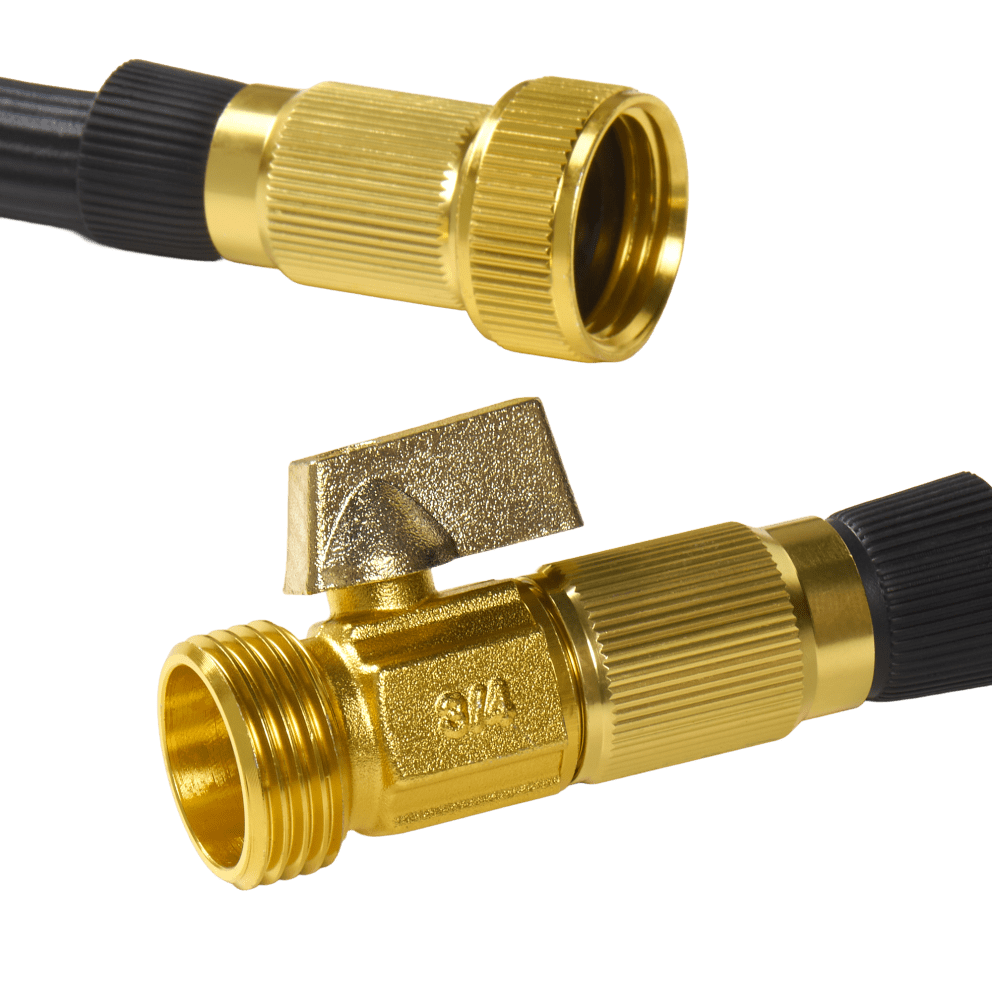 Solid brass fittings for reliability and durability