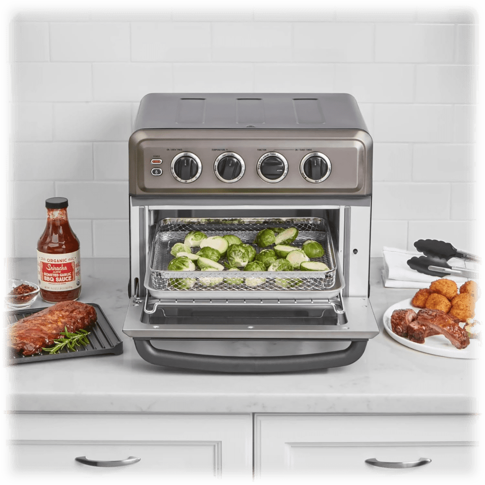 AirFry function for crispy results with less oil