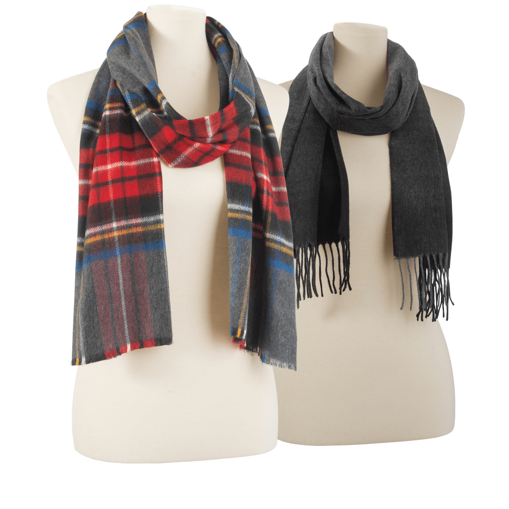 Red/Yellow Plaid or Solid Charcoal