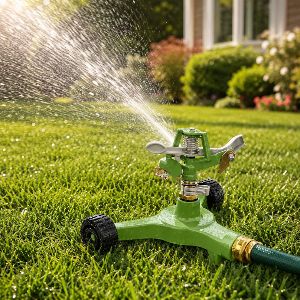 Distributes water evenly across your lawn