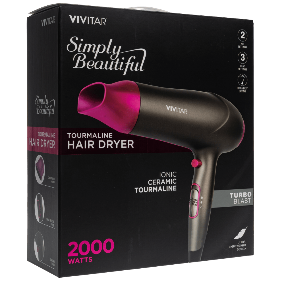 Ceramic Tourmaline for silkier, smoother hair with less heat damage