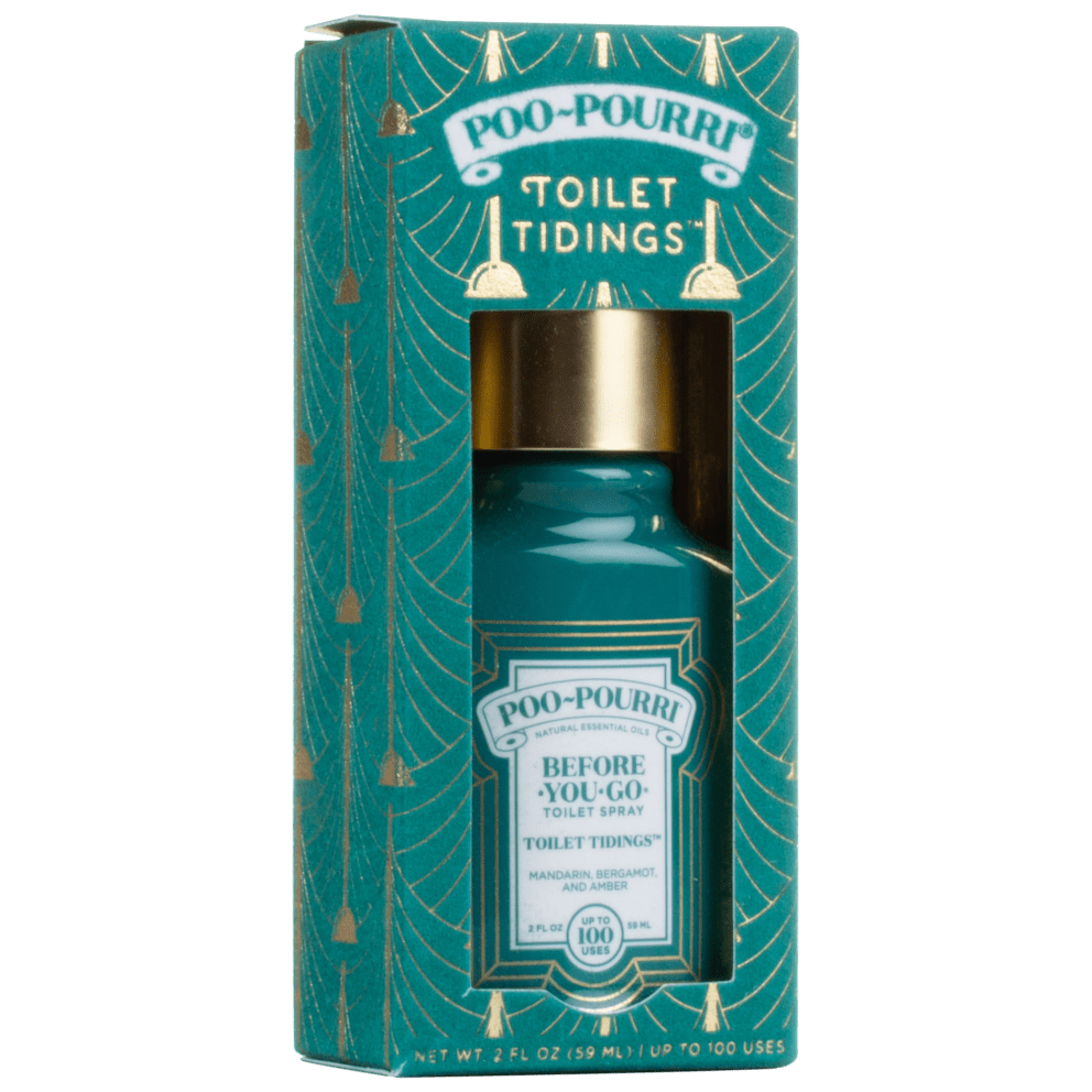 Packaging for 2-Pack PooPourri Holiday Toilet Tidings 2oz