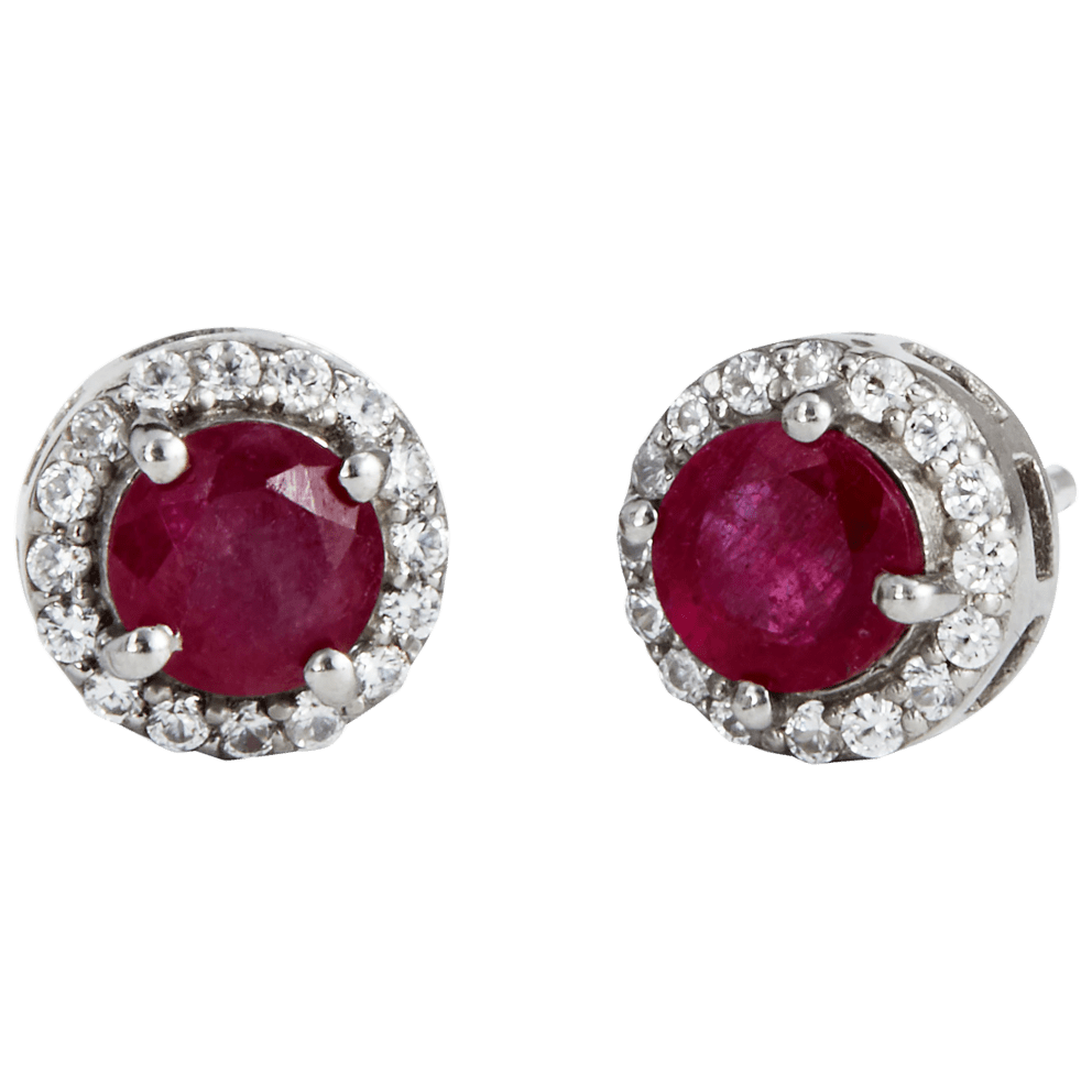 Ruby Sterling Silver