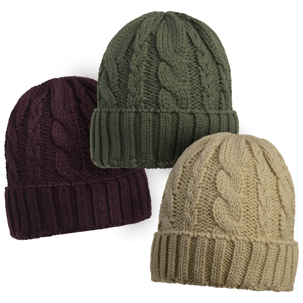 Burgundy-Olive-Camel without Pom