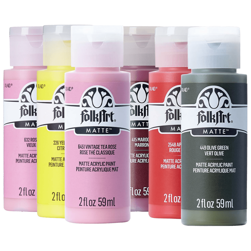 FolkArt paints in Matte Finish Set 1