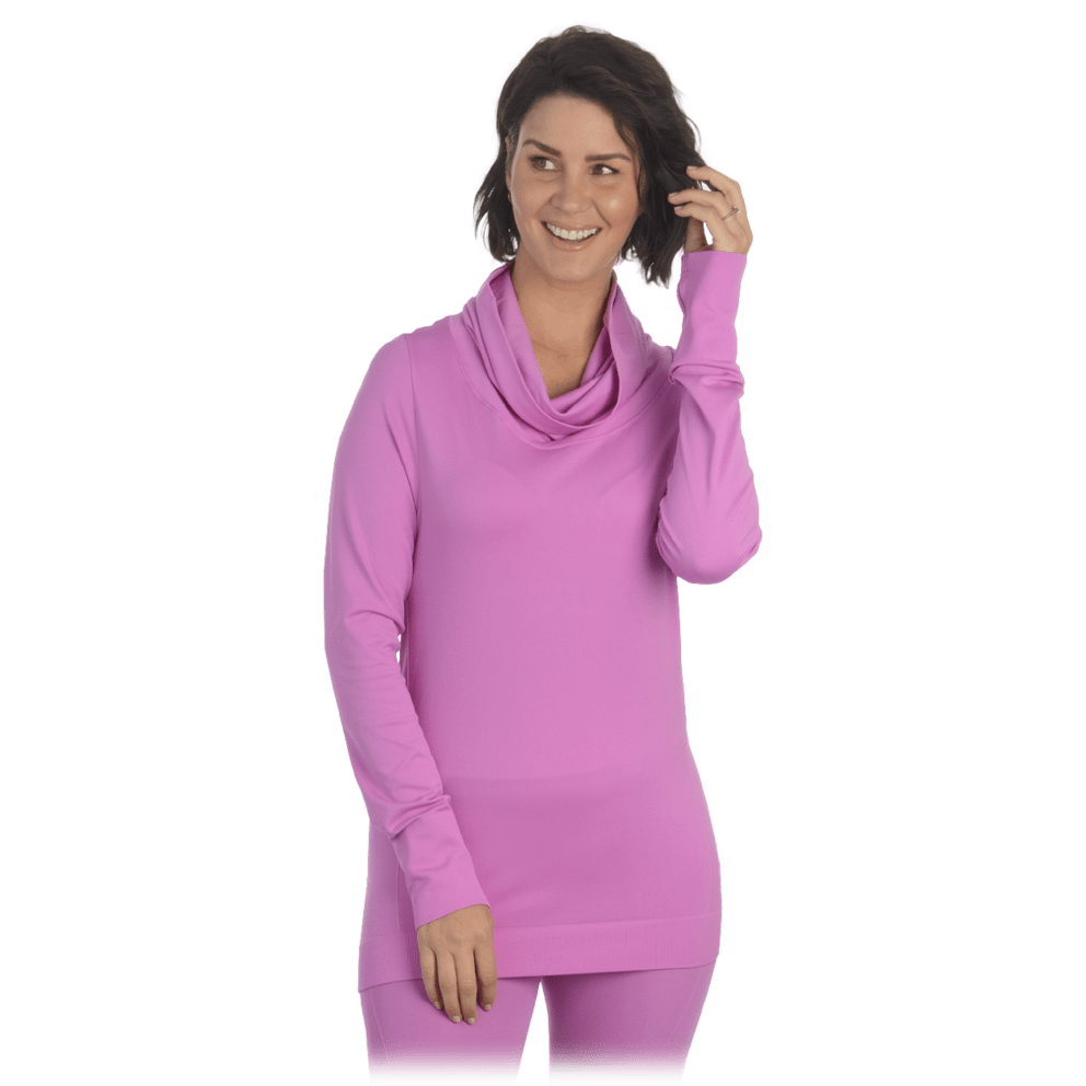 Pink Cowl Neck